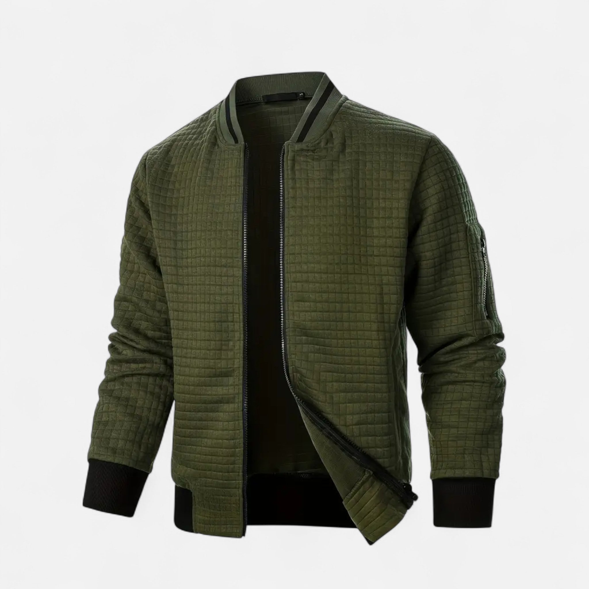 Sorique | Men’s Zip Sweatshirt Ivy Plaid Heritage