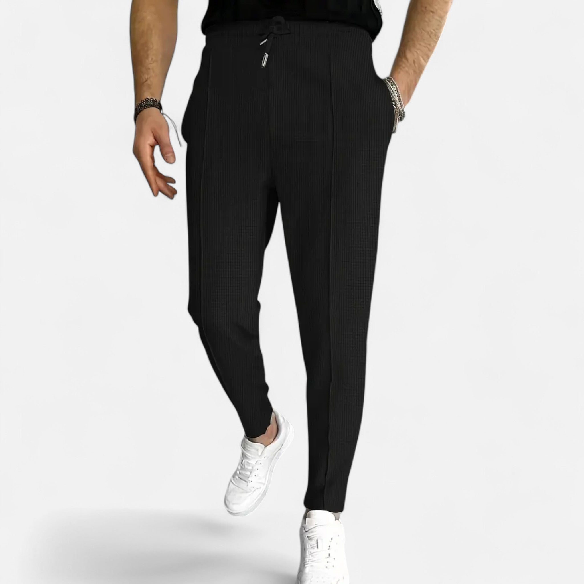 Sorique | Men’s Waffle Knit Joggers Heritage Comfort