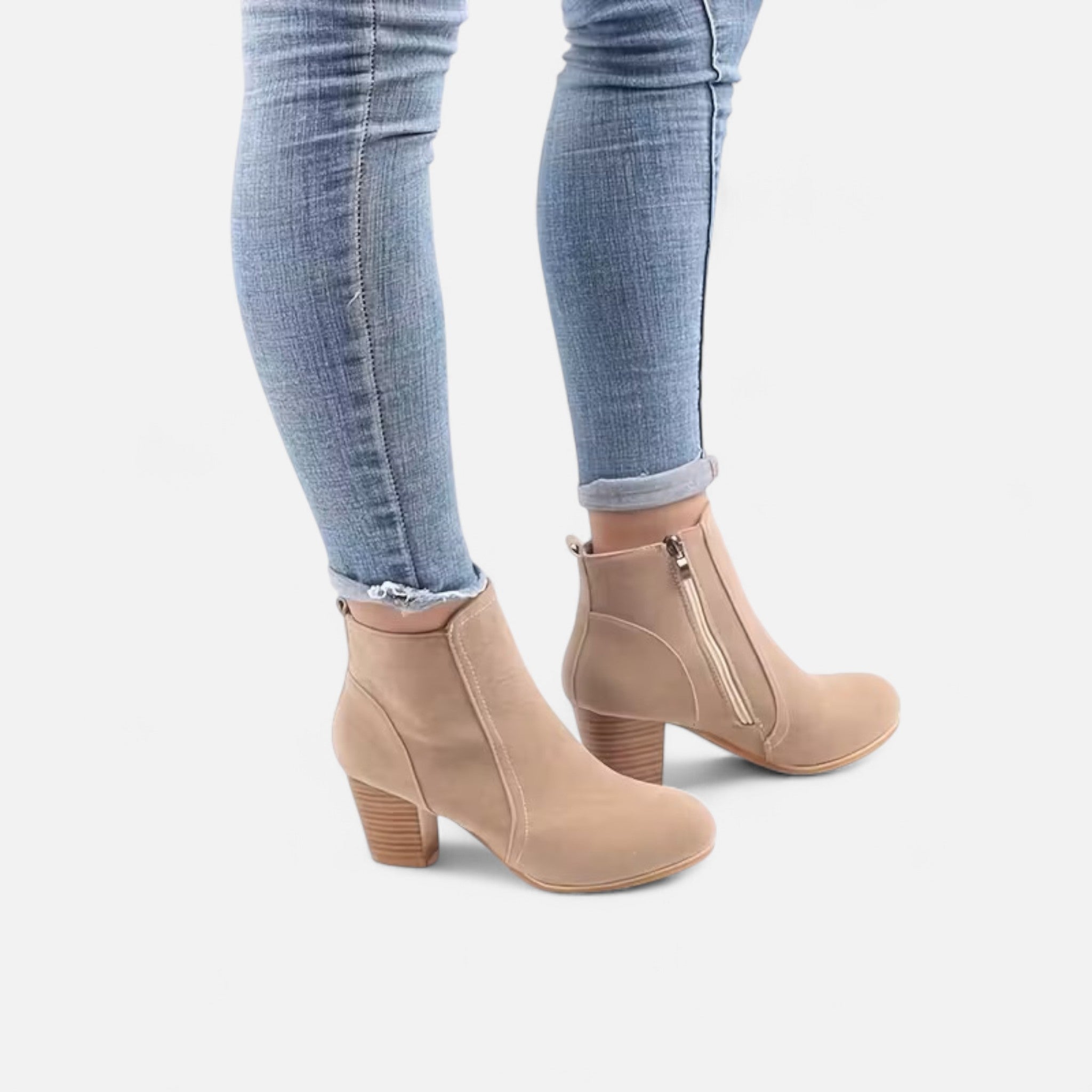 Sorique | Women’s Platform Ankle Boots with Block Heel