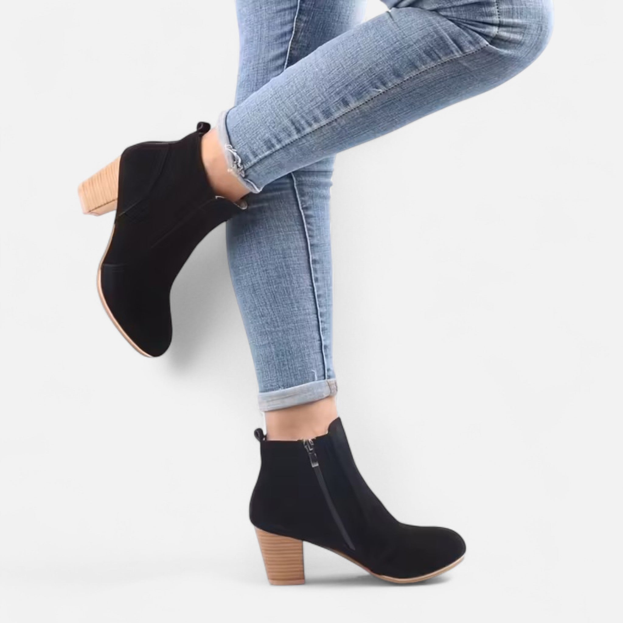Sorique | Women’s Platform Ankle Boots with Block Heel
